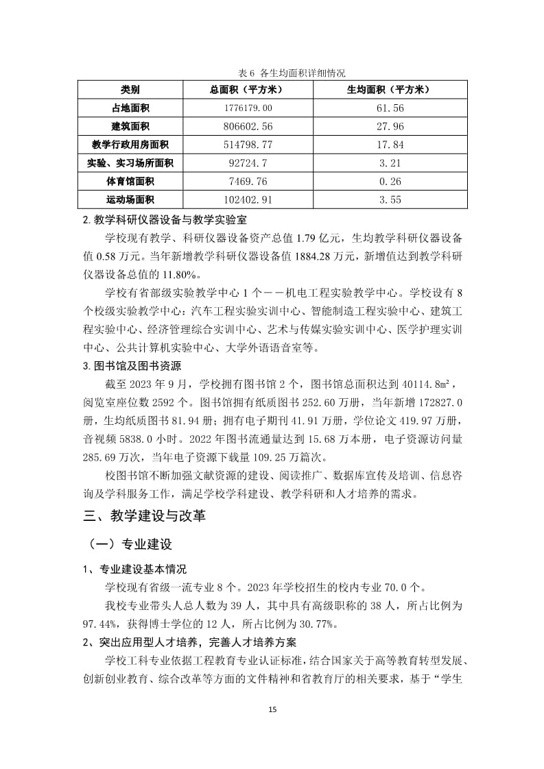 leyu·乐鱼(中国)股份有限公司官网2022-2023学年本科教学质量报告